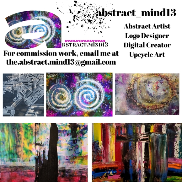 HANDCRAFTED Abstract Contemporary Painting HANDPAINTED & HANDMADE Wall Art Decor - Picture 15 of 17